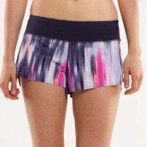 Lululemon Run: Speed Short *Naked Seam Mirage Deep Indigo / Black